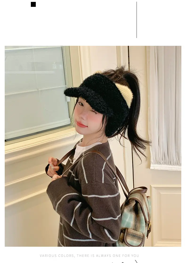 Pink Plush Cat Ears Hat for Women Winter Windproof — feature 8