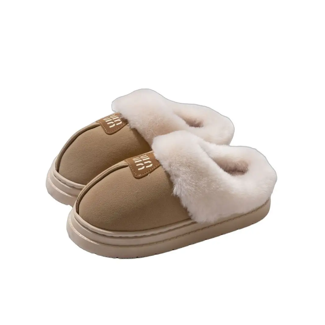 Cotton Slippers Winter Indoor Comfortable Home Plush Slippers Warm Home Fashion Non-Slip Cotton Slippers Couple Slippers - Image 8