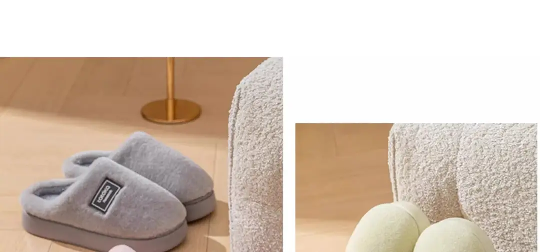 Maternity Slippers for Women 2025 New Autumn and Winter Indoor Home Plush Thick-Soled Warm Non-Slip Couple Cotton Slippers — feature 18