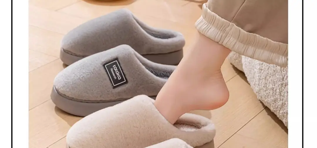 Maternity Slippers for Women 2025 New Autumn and Winter Indoor Home Plush Thick-Soled Warm Non-Slip Couple Cotton Slippers — feature 2