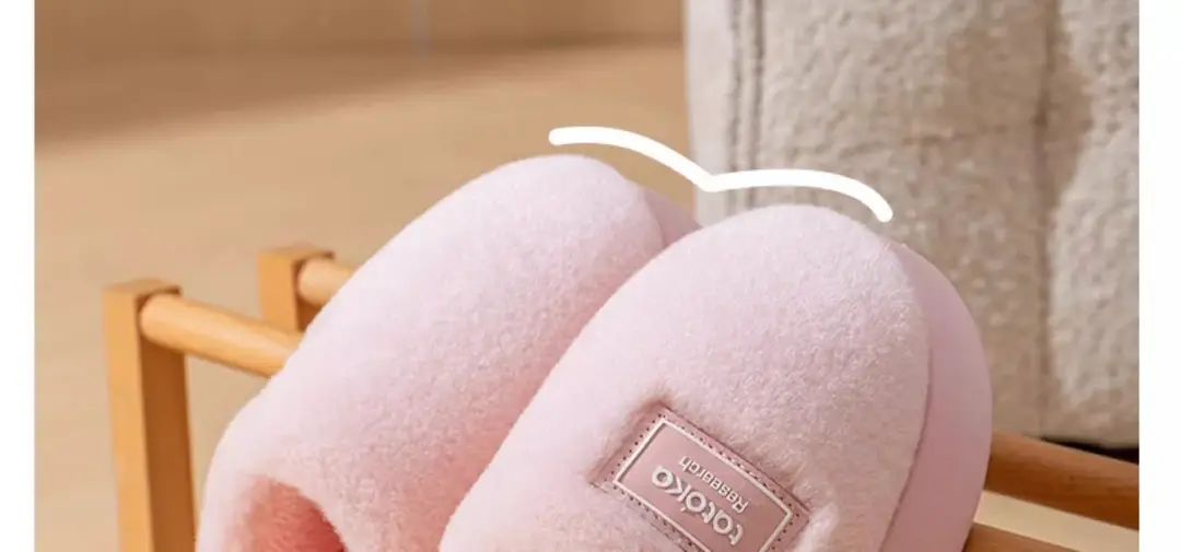 Maternity Slippers for Women 2025 New Autumn and Winter Indoor Home Plush Thick-Soled Warm Non-Slip Couple Cotton Slippers — feature 22