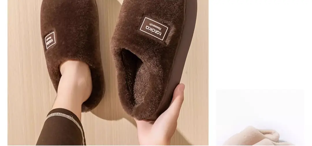 Maternity Slippers for Women 2025 New Autumn and Winter Indoor Home Plush Thick-Soled Warm Non-Slip Couple Cotton Slippers — feature 24