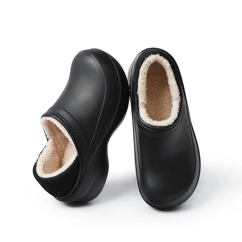 Xiaohongshu Popular Cotton Slippers for Women, Autumn and Winter Indoor Slippers with Heel Cover, Non-Slip Home Winter Thick-Soled Maternity Shoes with Heel Cover