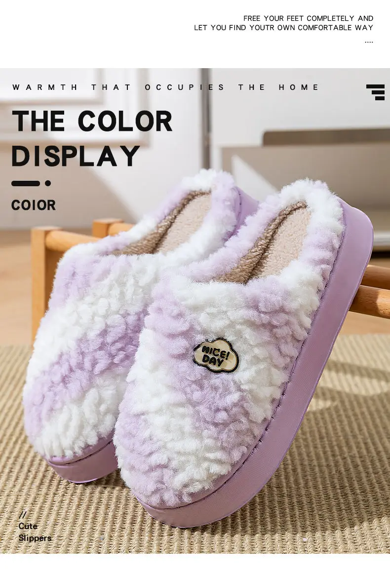 Women's 2025 New Autumn and Winter Home Indoor Non-Slip Warm Plush Postpartum Cotton Slippers — feature 10