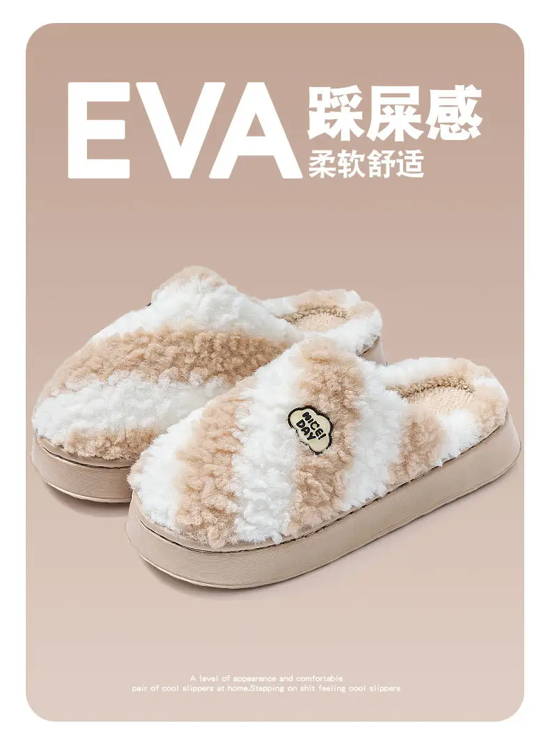 Women's 2025 New Autumn and Winter Home Indoor Non-Slip Warm Plush Postpartum Cotton Slippers — feature 11