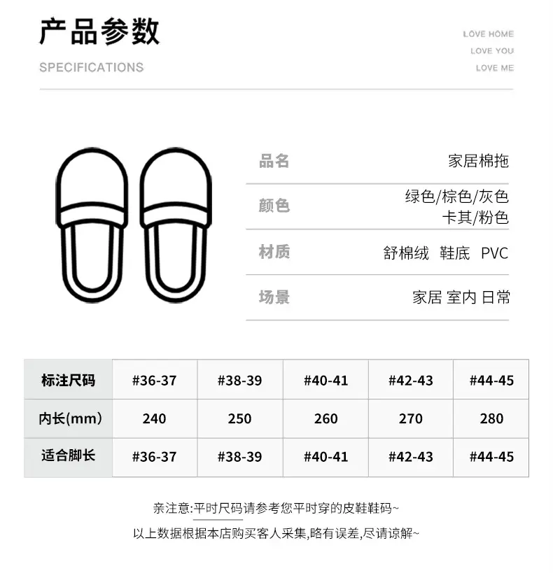 Couple Thick Plush Slippers Winter Warm — feature 19