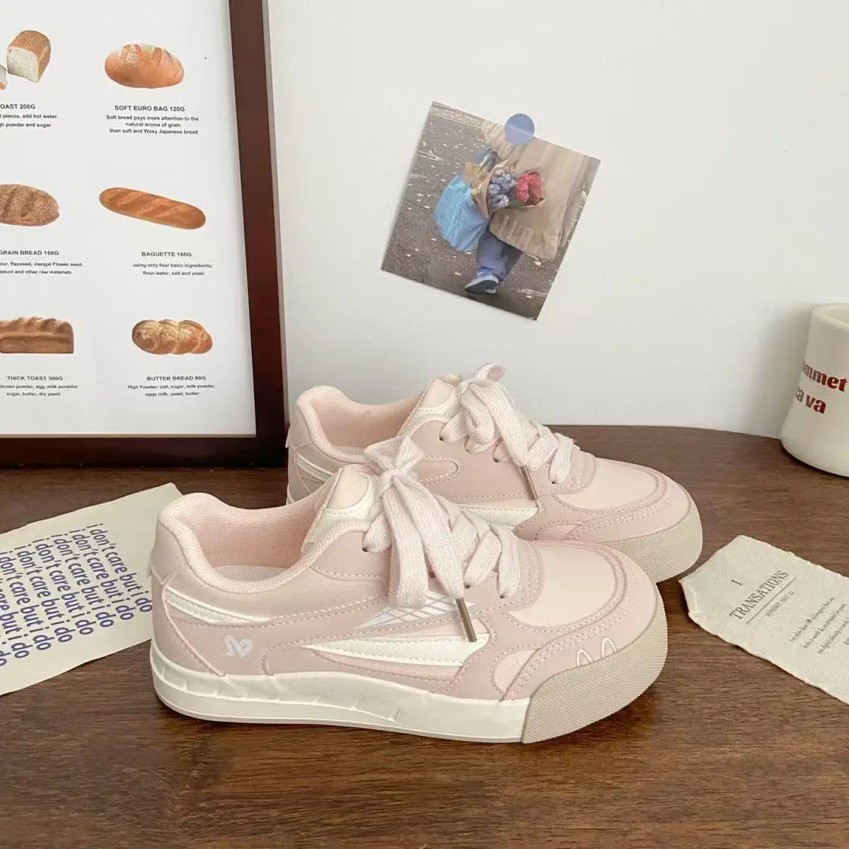 Women's White Blue Thick Sole Casual Shoes 2025 - Image 5