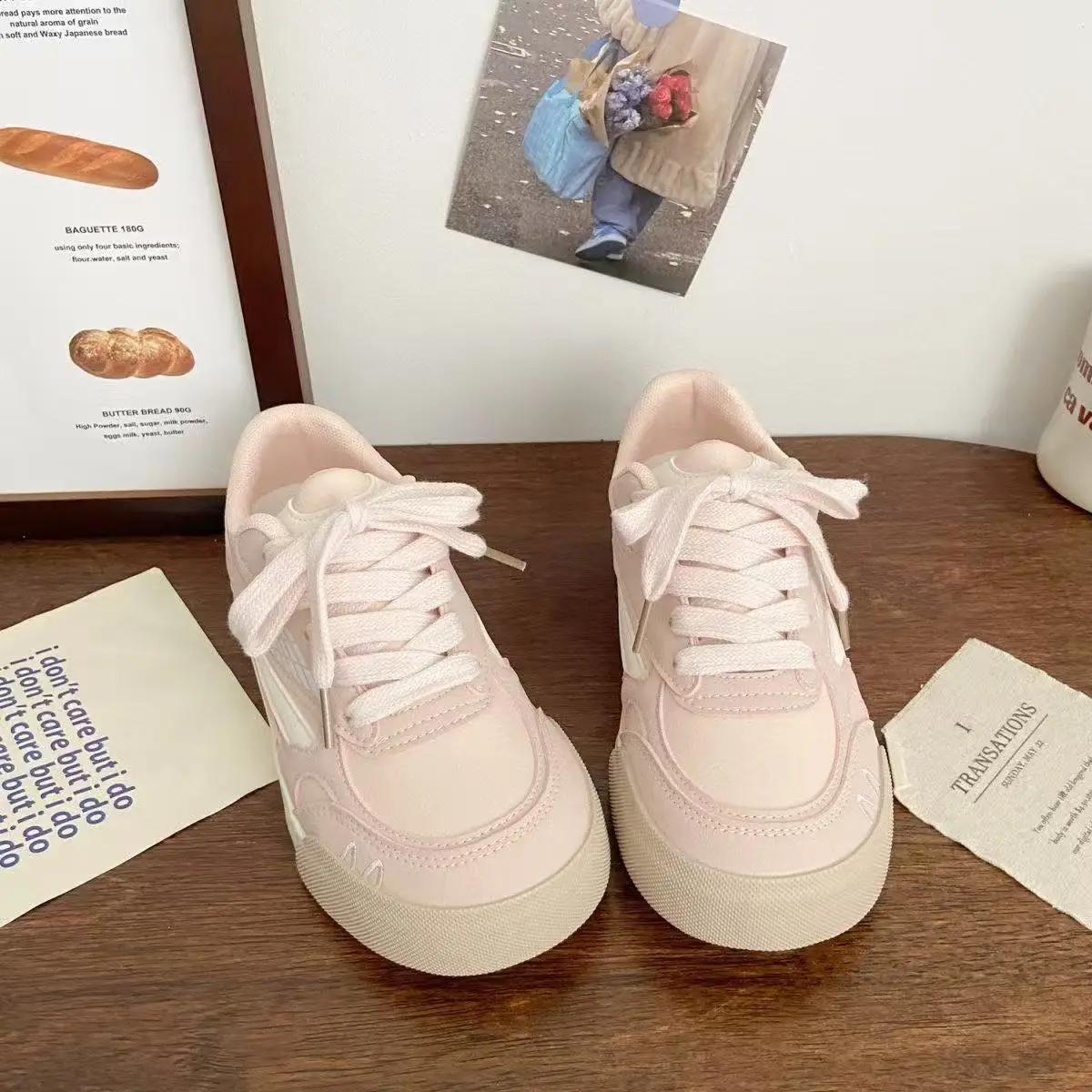 Women's White Blue Thick Sole Casual Shoes 2025 - Image 6