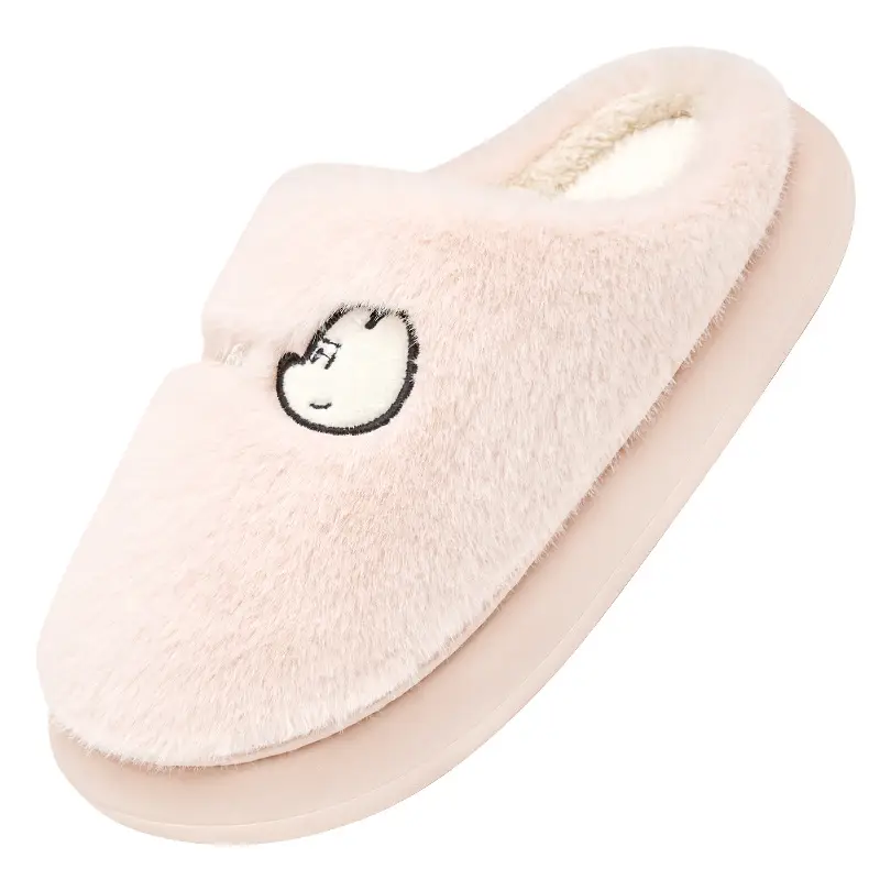 Cotton Slippers for Women 2025 Winter New Style Indoor Home Non-Slip Thick Sole Fleece-Lined Warm Couple Plush Slippers for Men - Image 15