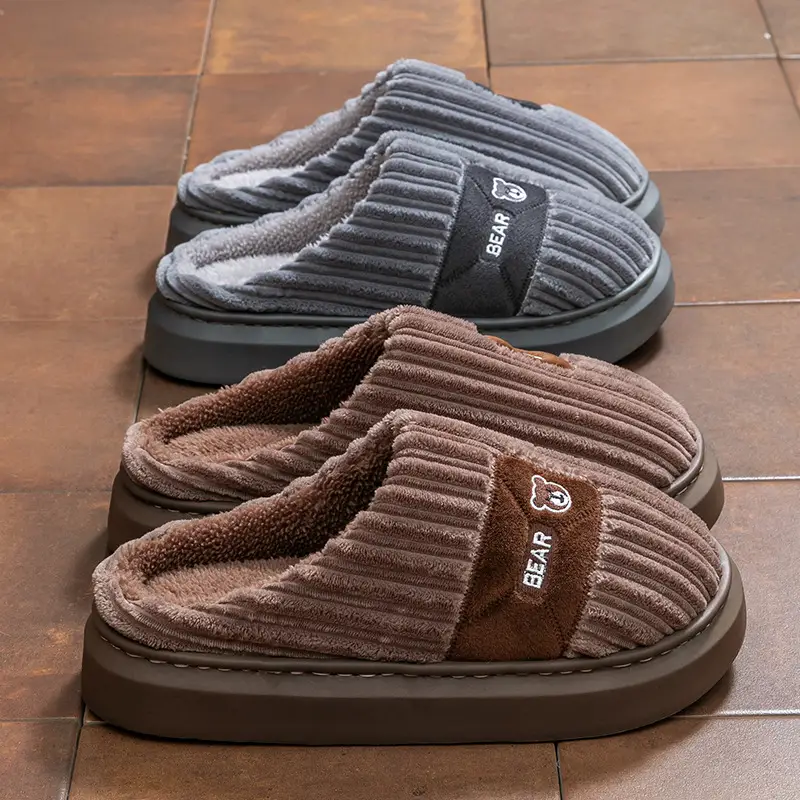 Warm Plush Cotton Slippers for Women Winter - Image 33
