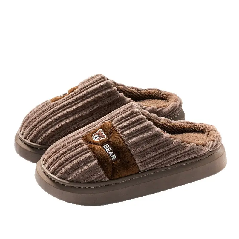 Warm Plush Cotton Slippers for Women Winter - Image 37