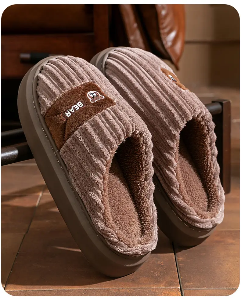 Warm Plush Cotton Slippers for Women Winter — feature 6
