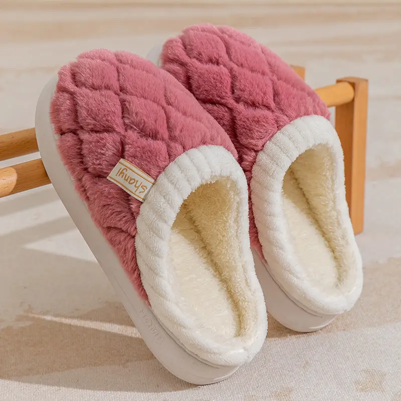 Warm Plush Cotton Slippers for Women Winter - Image 15