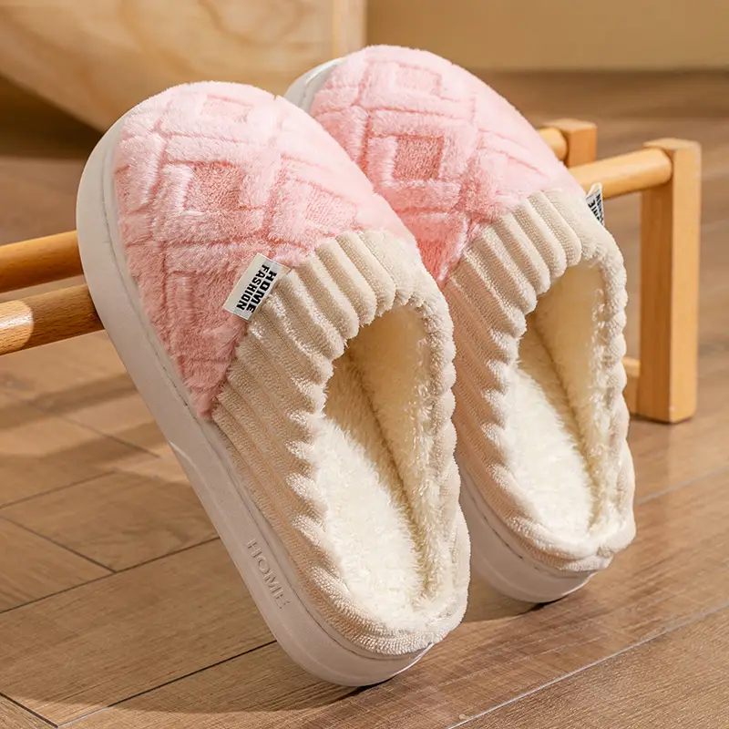 Warm Plush Cotton Slippers for Women Winter - Image 19