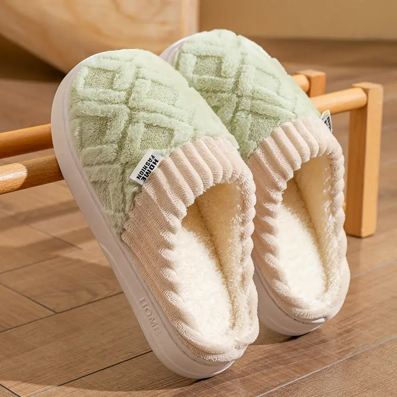 Warm Plush Cotton Slippers for Women Winter - Image 21