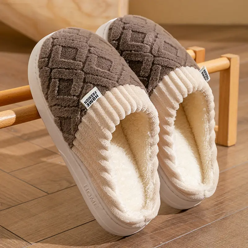 Warm Plush Cotton Slippers for Women Winter - Image 22