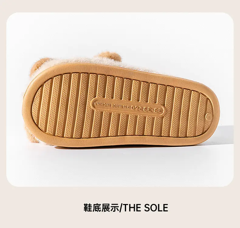 Cute Lucky Cat Cotton Slippers Women Winter Indoor — feature 14