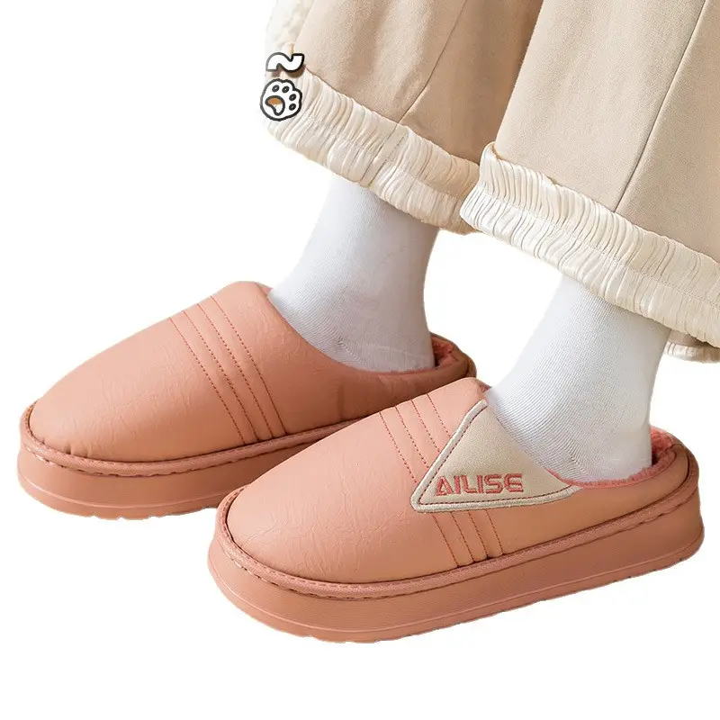 2025 Winter Cotton Slippers Warm Non-Slip Men Women - Image 9