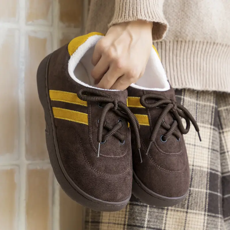 Mingsheng Thick-Soled Cotton Slippers for Women, 2025 New Model, Indoor Trendy Non-Slip Warm Closed-Back Slippers for Women, Suitable for Wearing Outside in Winter - Image 7