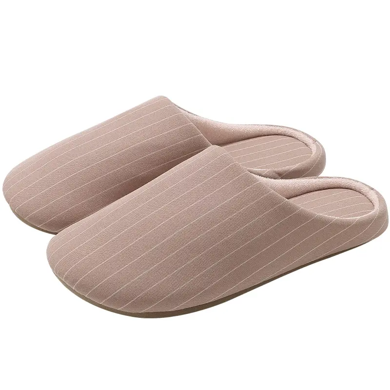 Women Winter Plush Cotton Slippers Pink - Image 7
