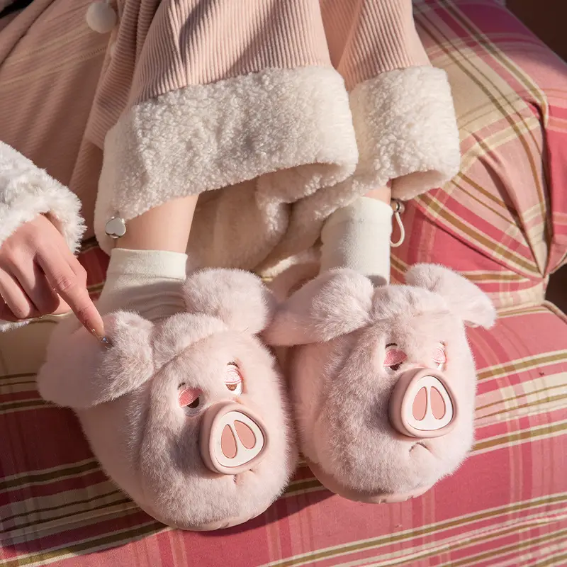 Piggy Piggy Slippers Women Winter 2025 Non-Slip Warm - Image 4