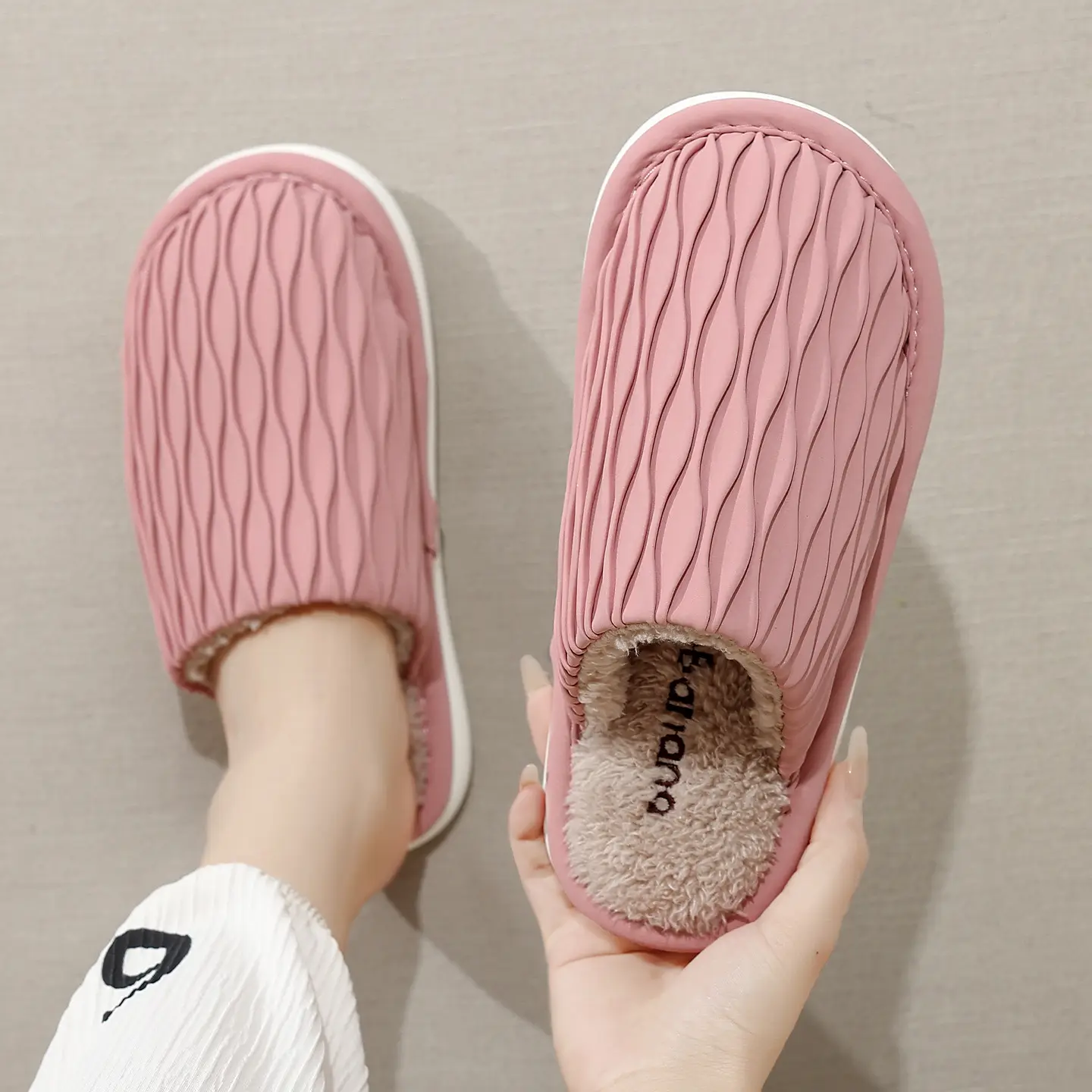 Cotton Warm Slippers for Women Winter Home Use