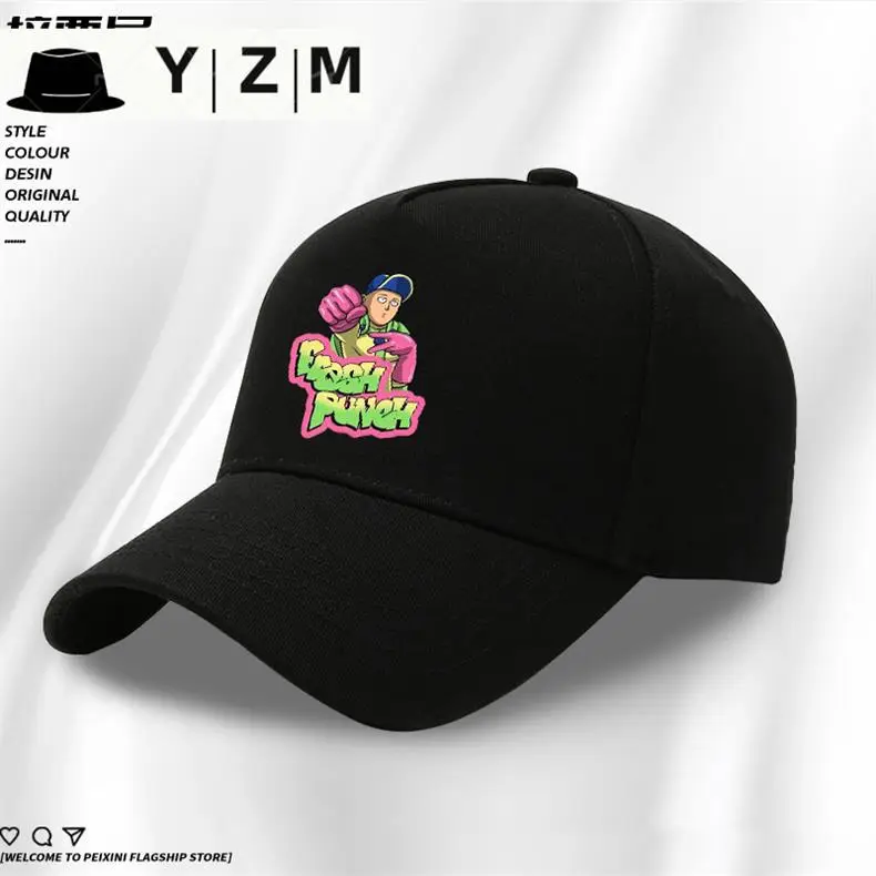 Yizhimei One Punch Man Baseball Cap Navy Blue — feature 2