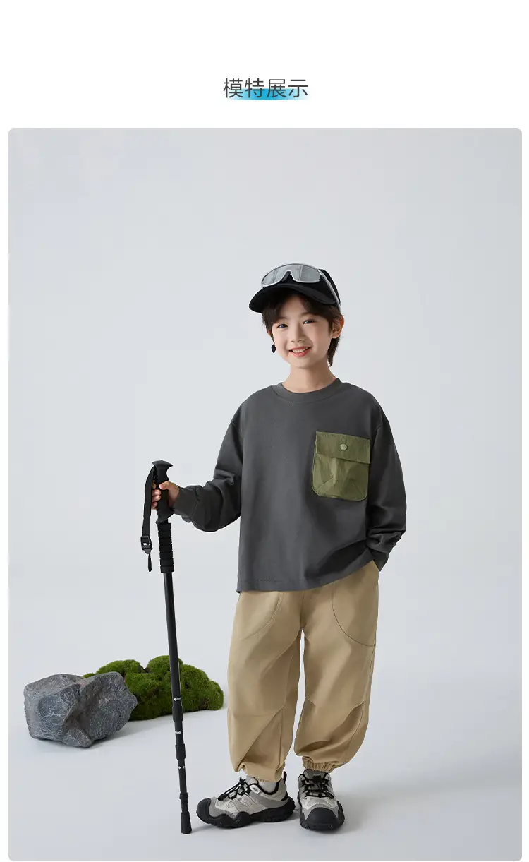Kids Pure Cotton Long Sleeve T-Shirt Green 2026 — feature 8