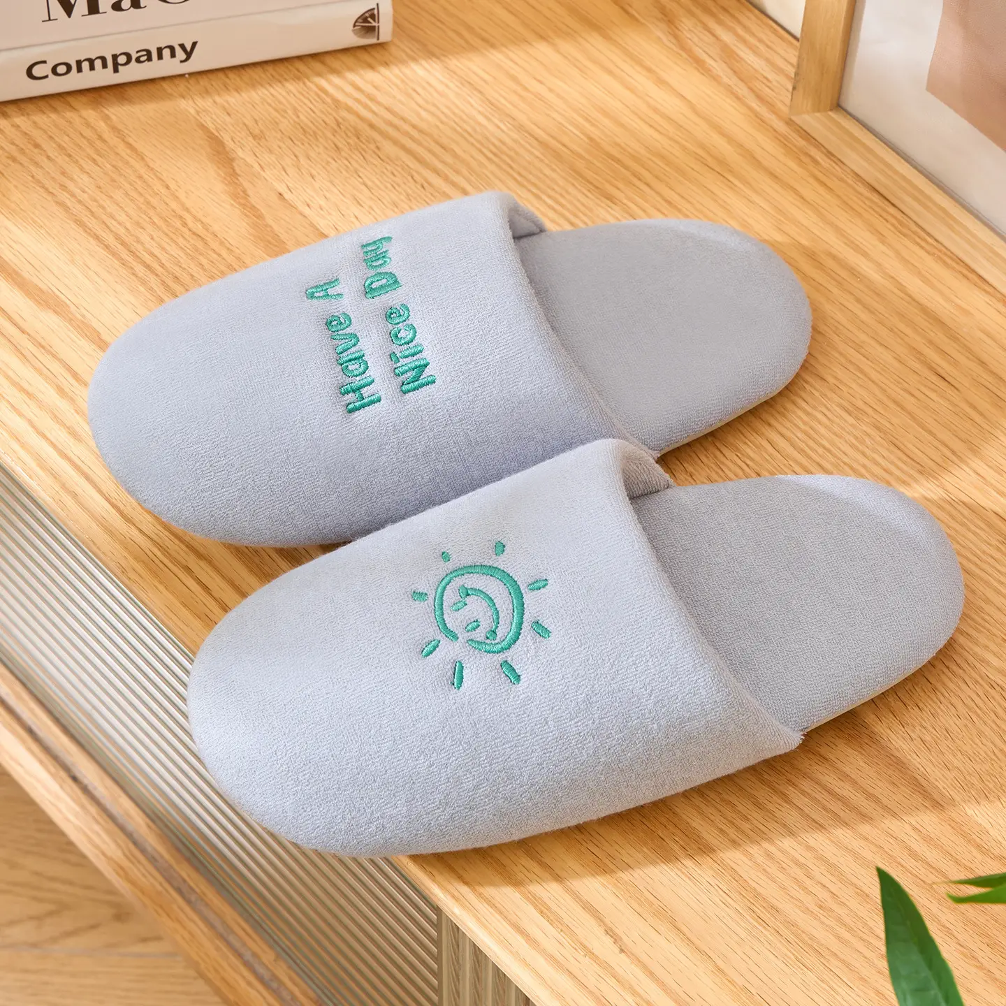 Japanese-Style Antibacterial Silent Cotton Slippers for Women - Image 24