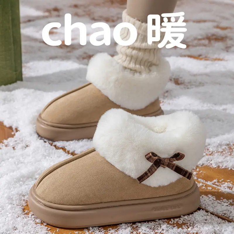 2025 New Winter Large Fur Indoor and Outdoor All-Inclusive Women's Indoor and Outdoor Warm Cotton Shoes Wholesale - Image 7