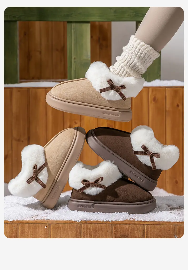 2025 New Winter Large Fur Indoor and Outdoor All-Inclusive Women's Indoor and Outdoor Warm Cotton Shoes Wholesale — feature 17