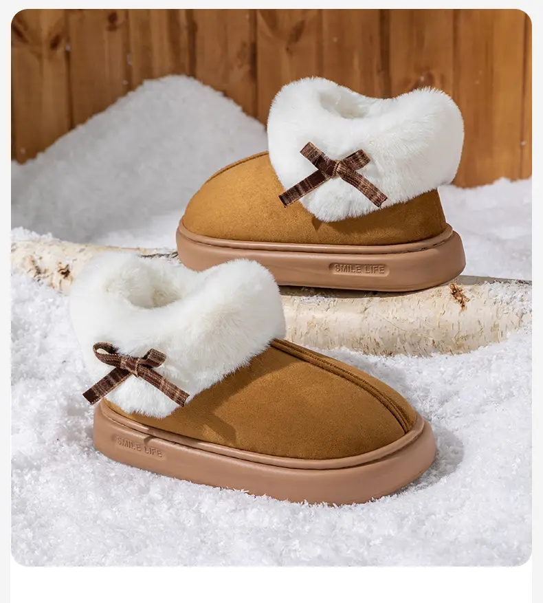 2025 New Winter Large Fur Indoor and Outdoor All-Inclusive Women's Indoor and Outdoor Warm Cotton Shoes Wholesale — feature 2