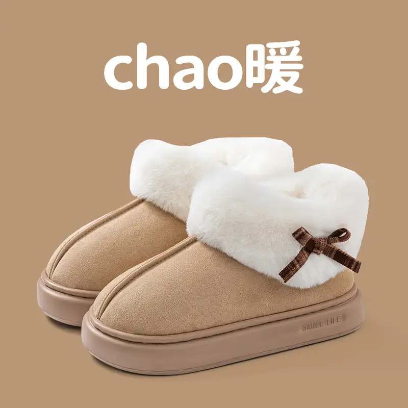 2025 New Winter Large Fur Indoor and Outdoor All-Inclusive Women's Indoor and Outdoor Warm Cotton Shoes Wholesale - Image 2