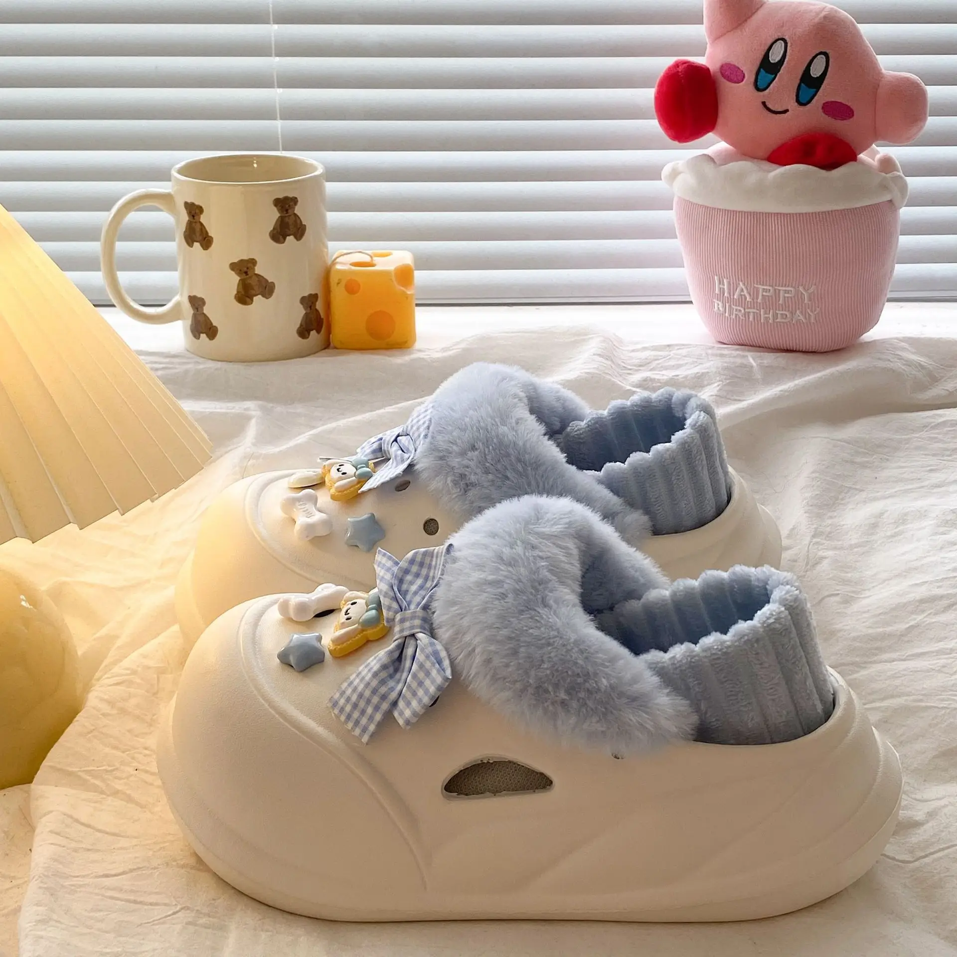 Women Cotton Slippers Warm Plush Eva Anti-Slip - Image 8