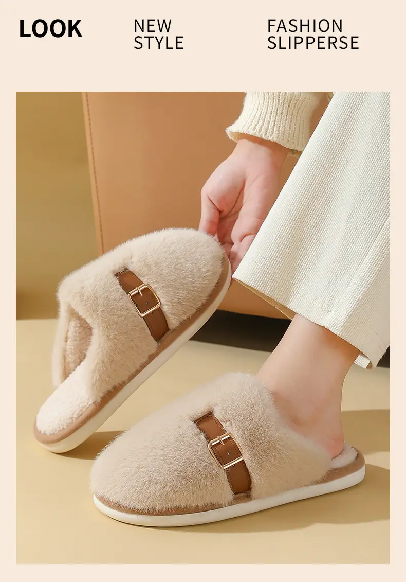 Women Indoor Warm Plush Slippers Autumn Winter — feature 12