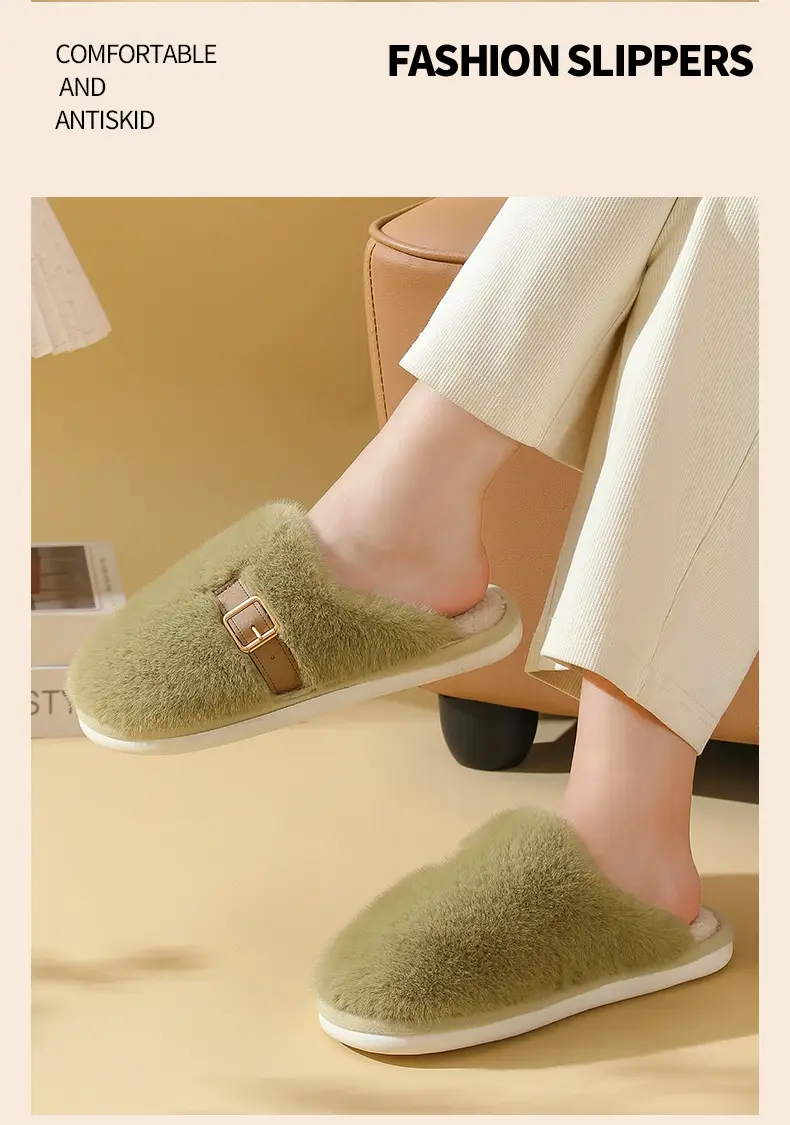 Women Indoor Warm Plush Slippers Autumn Winter — feature 14