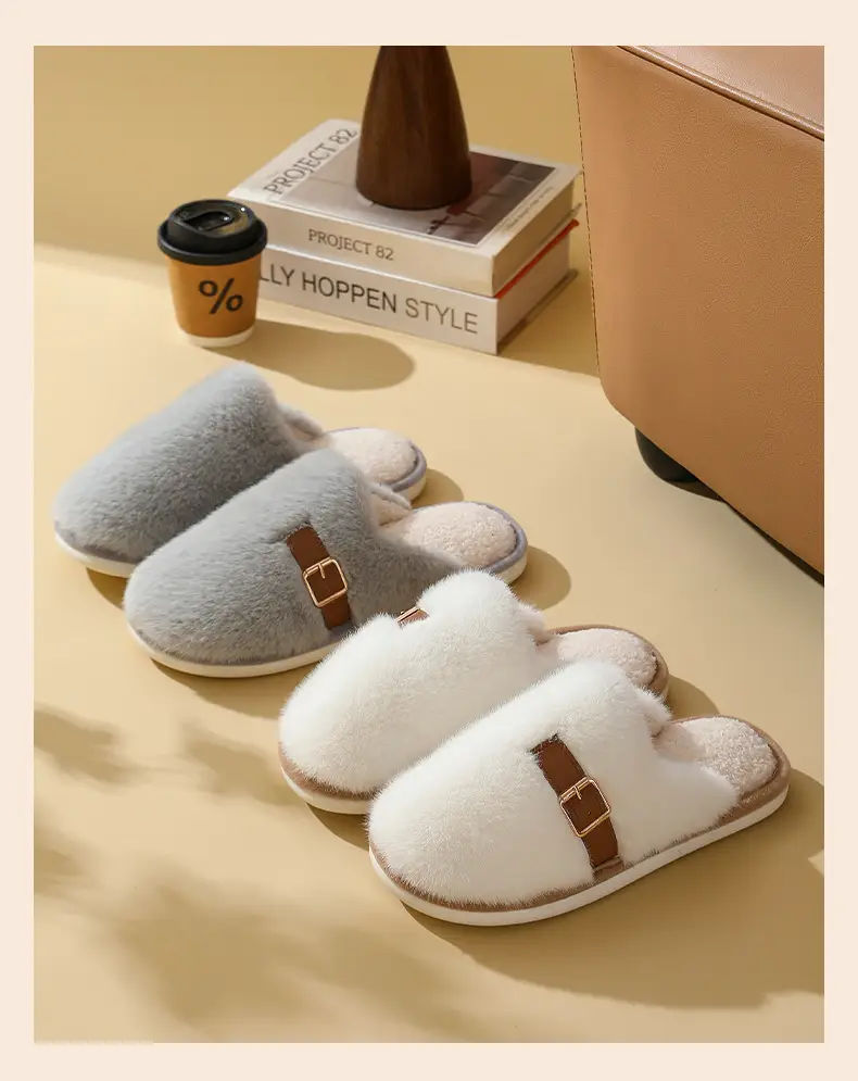 Women Indoor Warm Plush Slippers Autumn Winter — feature 17