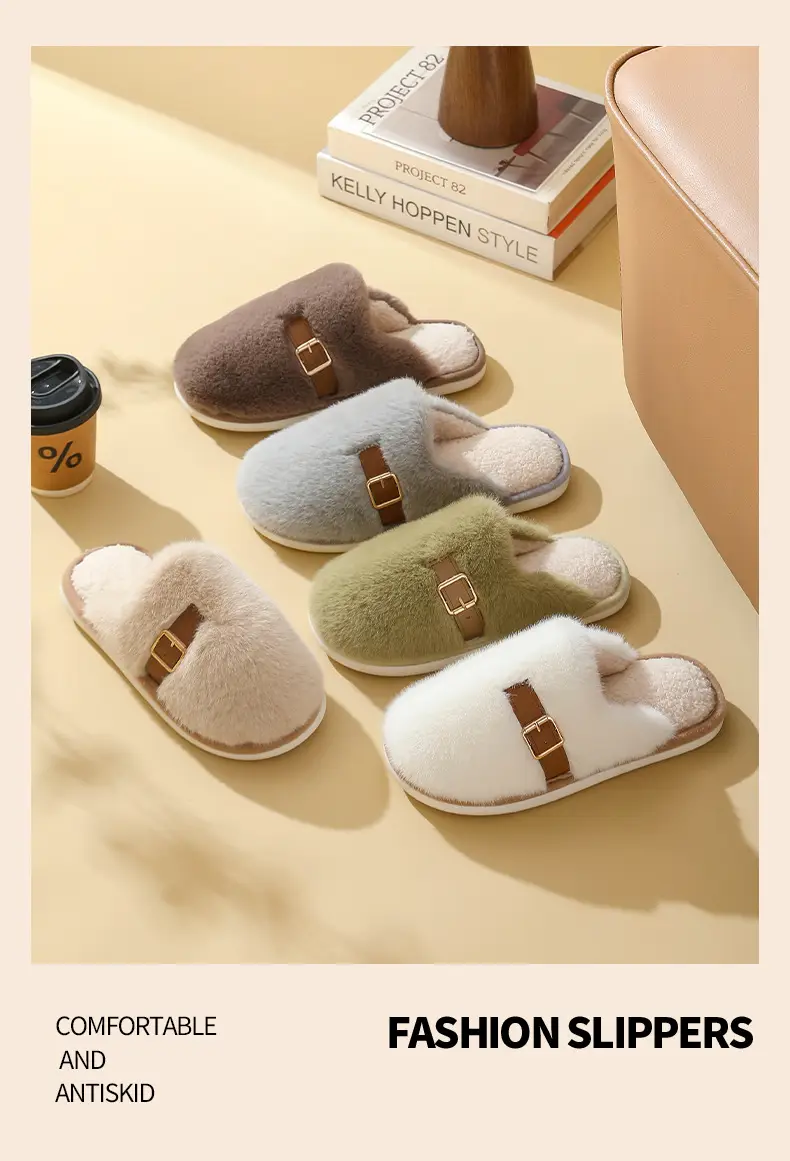 Women Indoor Warm Plush Slippers Autumn Winter — feature 19