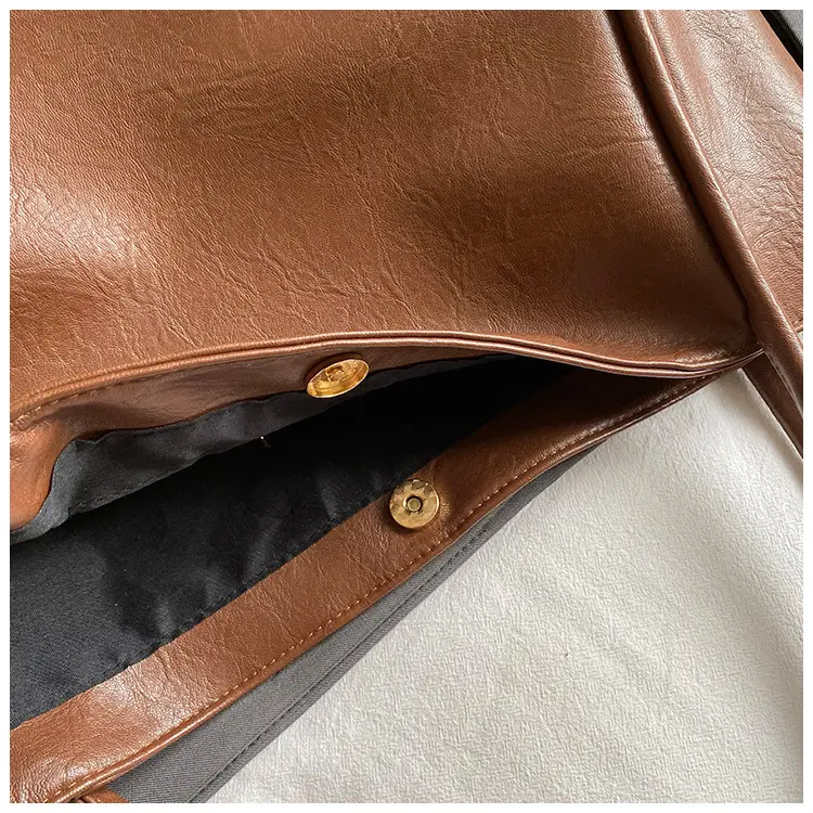 Women Large Capacity Leather Tote Bag Brown 2025 — feature 23