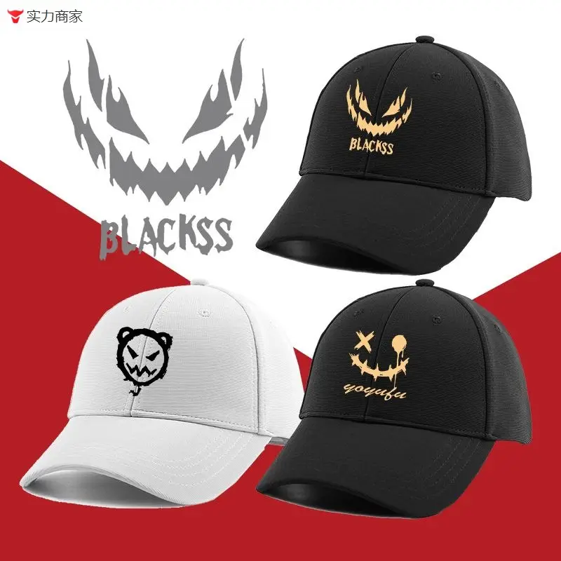 White Baseball Cap with Ghost Face Design for Men Women - Image 19