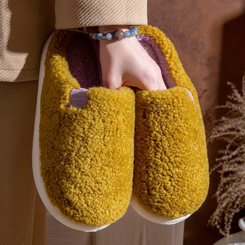 2025 Winter Plush Cotton Slippers Women Men - Image 7