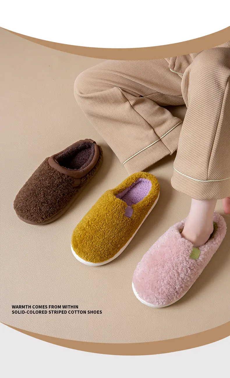 2025 Winter Plush Cotton Slippers Women Men — feature 11