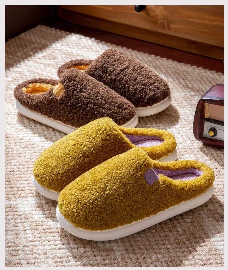 2025 Winter Plush Cotton Slippers Women Men — feature 15
