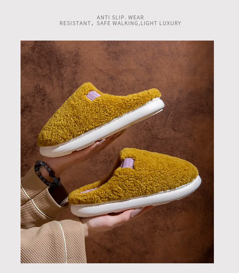 2025 Winter Plush Cotton Slippers Women Men — feature 16