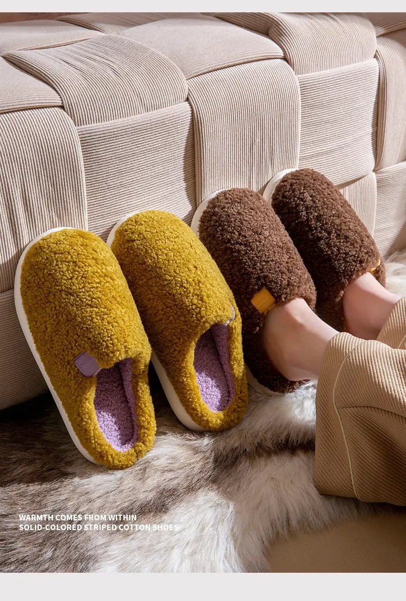 2025 Winter Plush Cotton Slippers Women Men — feature 17
