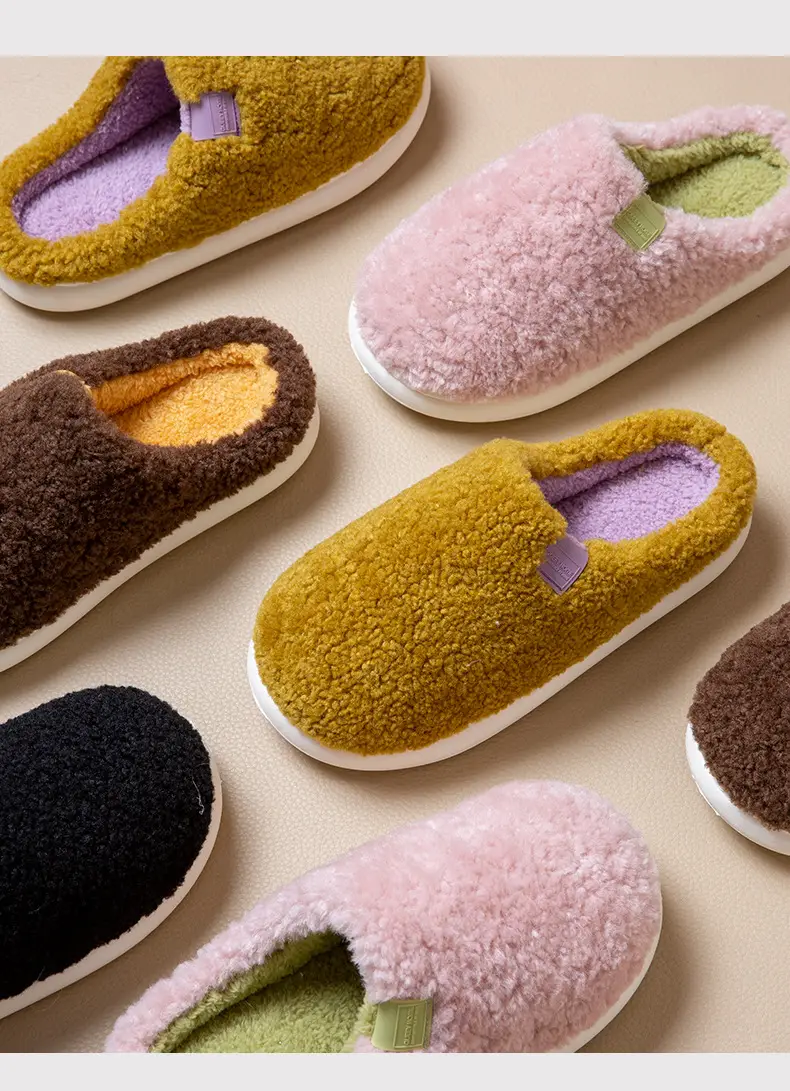 2025 Winter Plush Cotton Slippers Women Men — feature 19