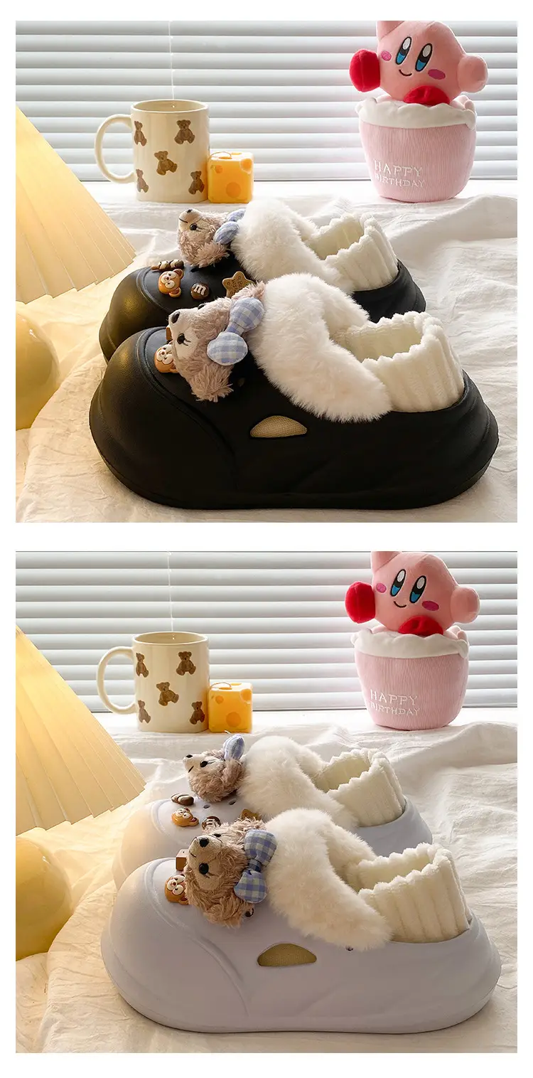 Winter Warm Plush Slobbs for Women — feature 12