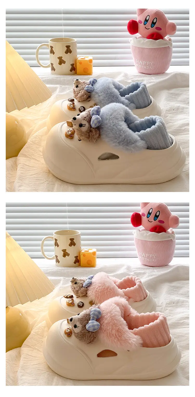 Winter Warm Plush Slobbs for Women — feature 13