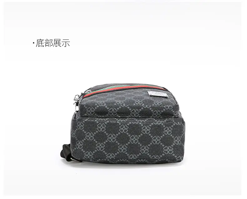 Men's Stripes Print Chest Bag Lightweight Business Travel — feature 18