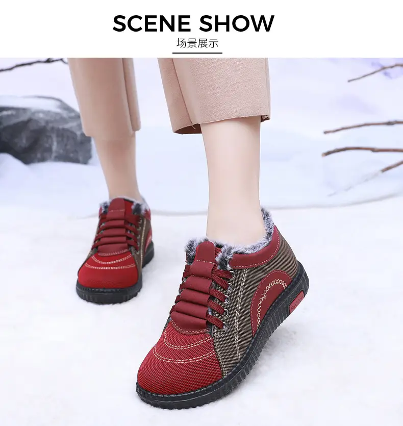 Winter Fleece-Lined Warm Cotton Shoes for Middle-Aged and Elderly Women, Casual Mom Shoes, Old Beijing Cloth Shoes, Women's Non-Slip Soft-Soled Grandma Shoes — feature 13